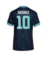 Německo Jamal Musiala #10 Venkovní Dres pro Dámské MS 2026 Krátký Rukáv
